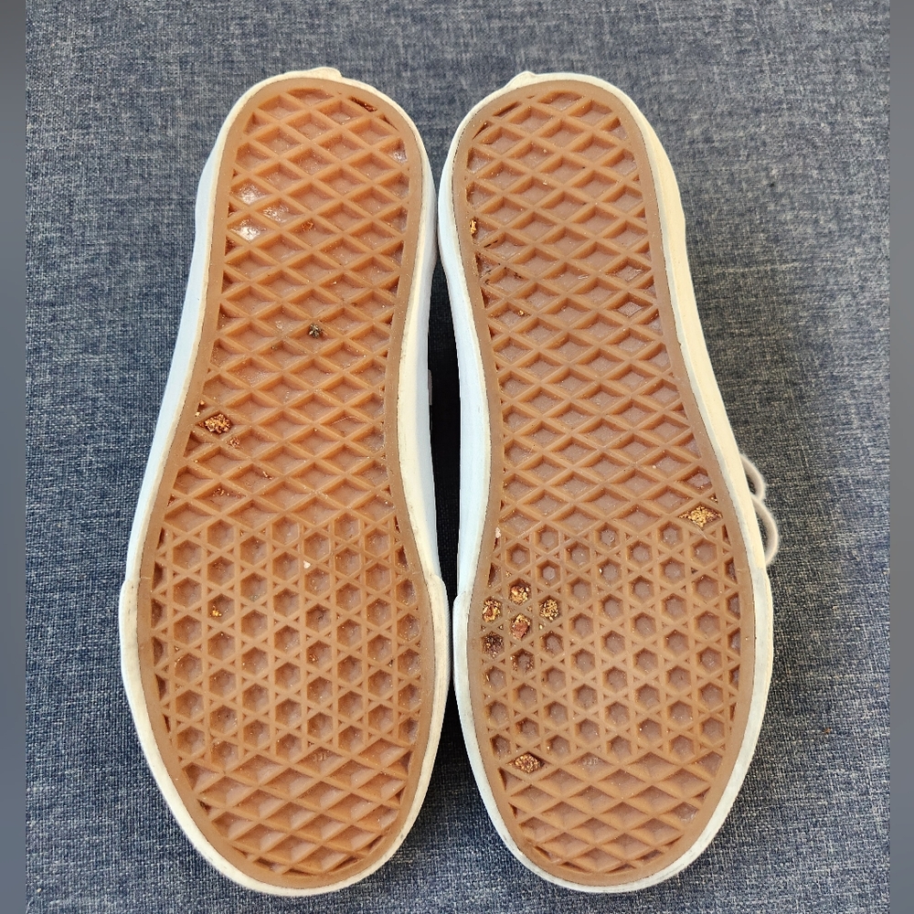 Vans Old Skool Checkered Yellow and Black Sneakers - Picture 8 of 9